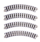 KATO-Lemke K52-220 - H0e - Gleis, gebogen R 183 mm 45° (4 Stück)